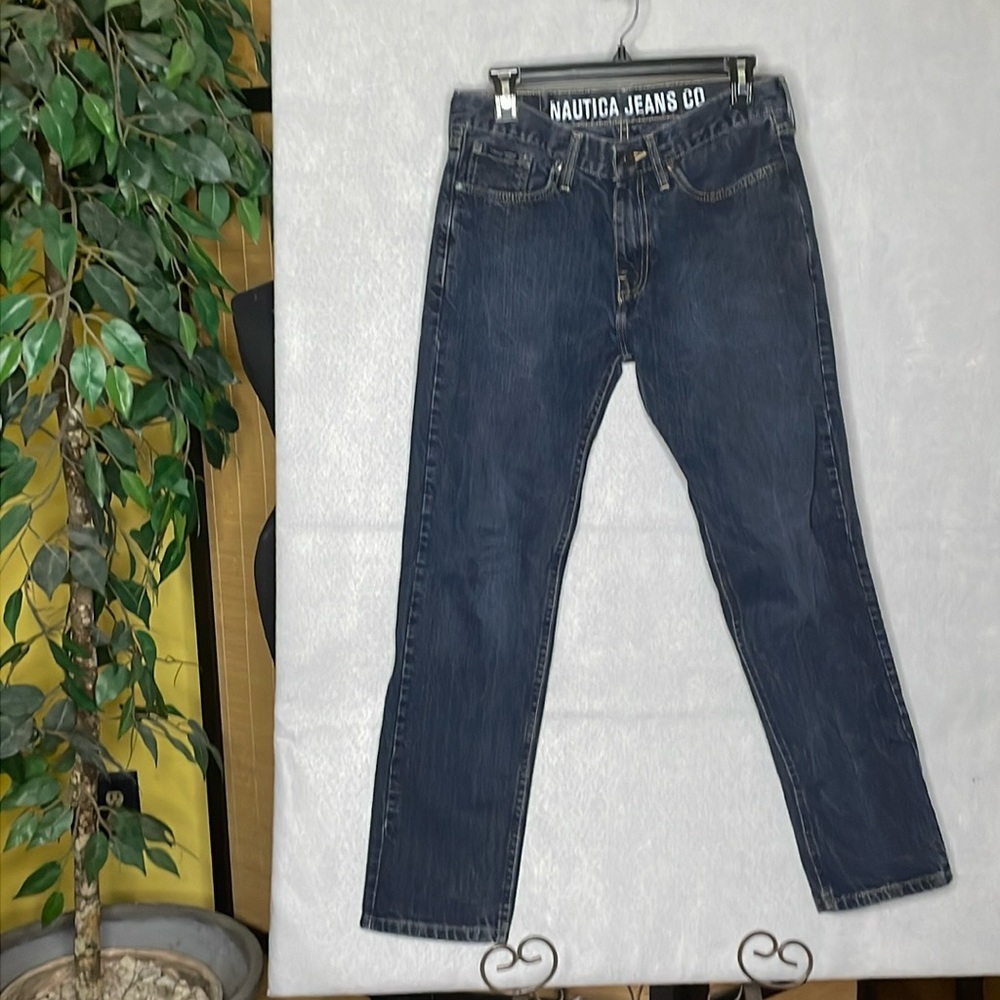 NAUTICA Jeans Co Men's SLIM TAPERED 30 x 30 Dark Wash EUC - Picture 1 of 7